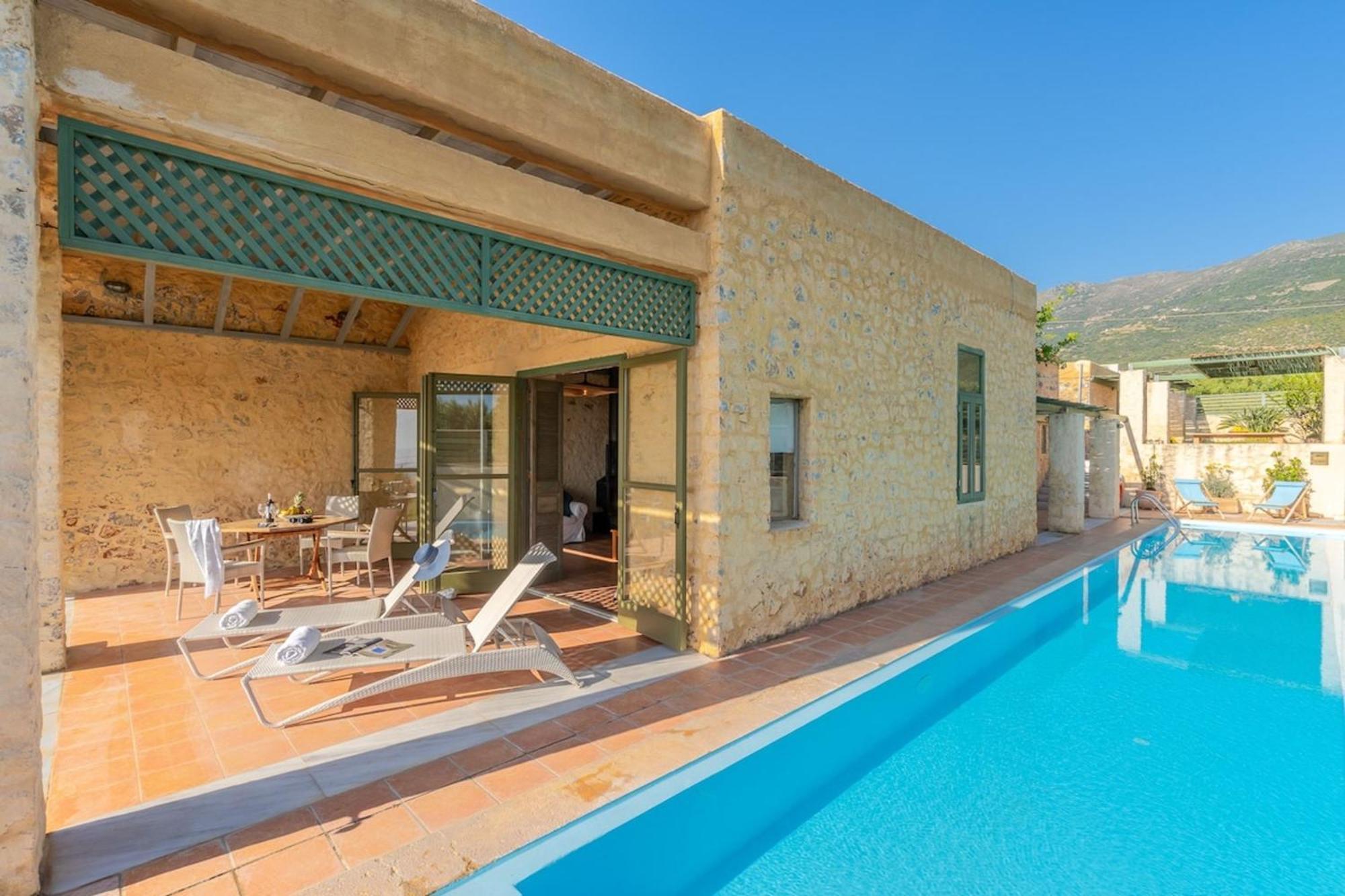 Villa Mediterranea, With Heated Pool Livadia  Ngoại thất bức ảnh