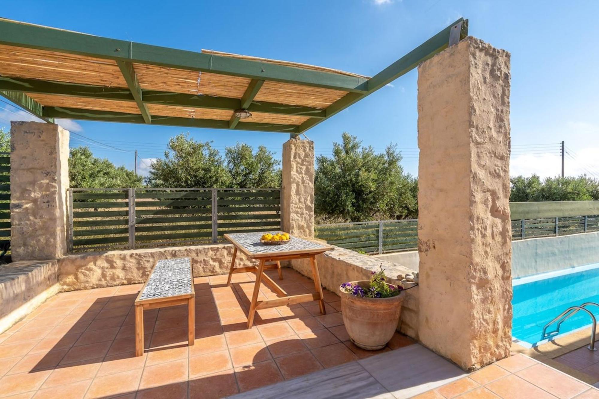 Villa Mediterranea, With Heated Pool Livadia  Ngoại thất bức ảnh